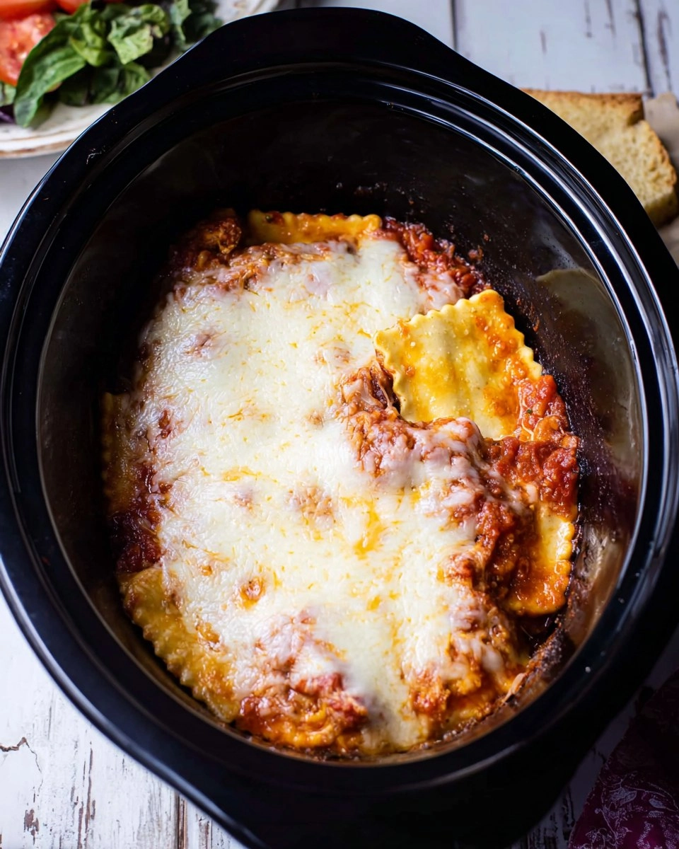 Slow Cooker Lasagna With Ravioli