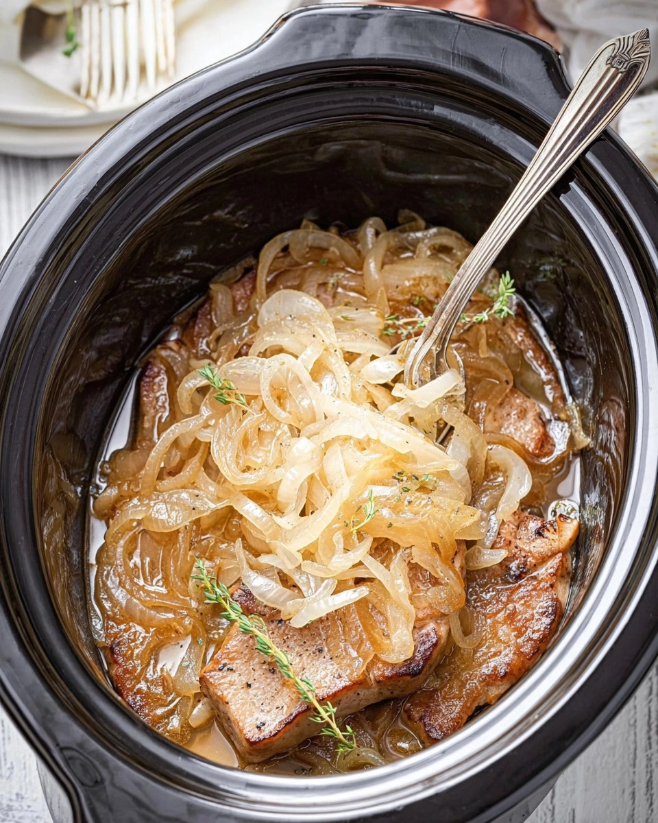 Slow Cooker Pork Chops and Onions