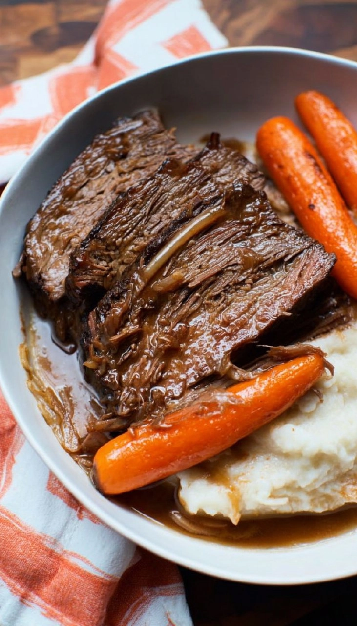 Slow Cooker Red Wine Beef Brisket