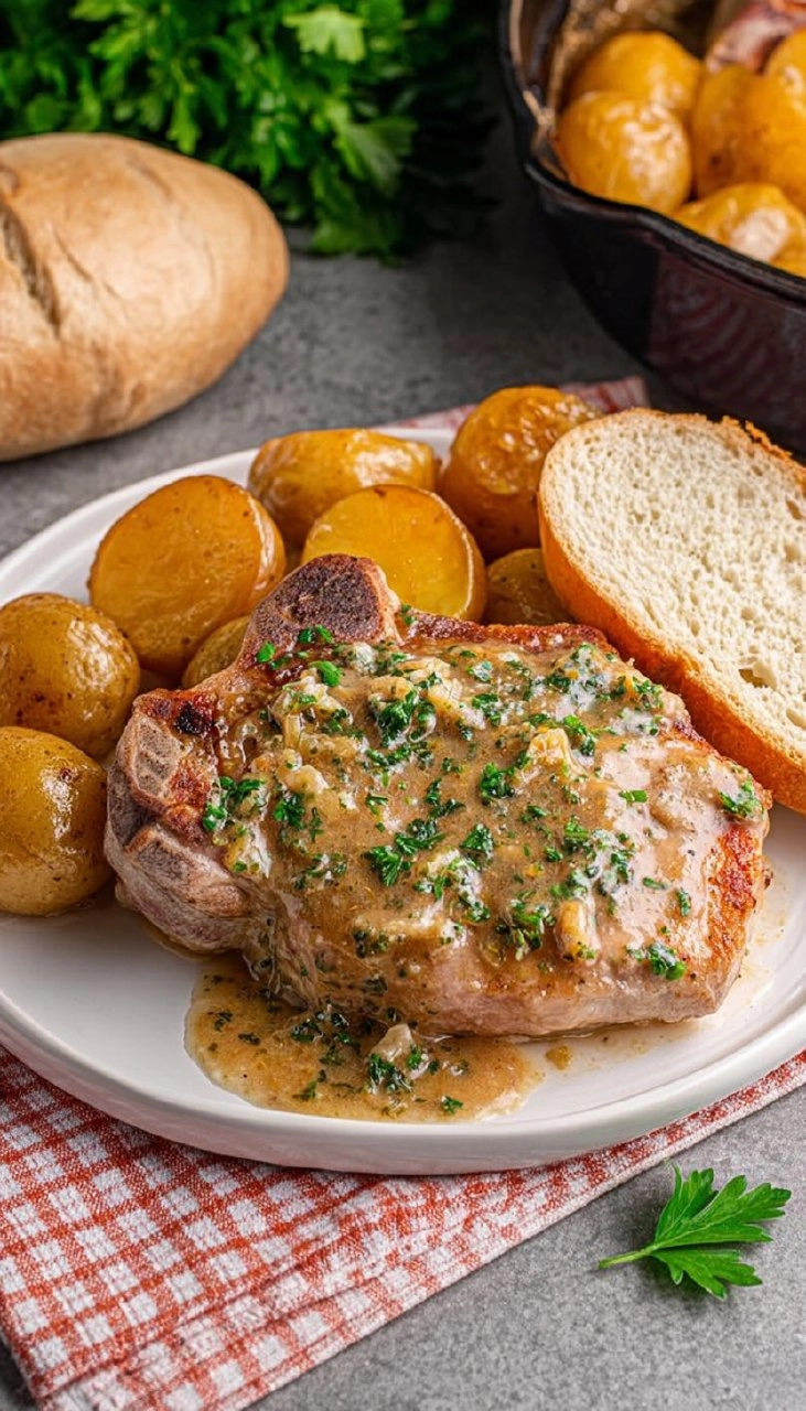 Butter Ranch Pork Chops and Potatoes