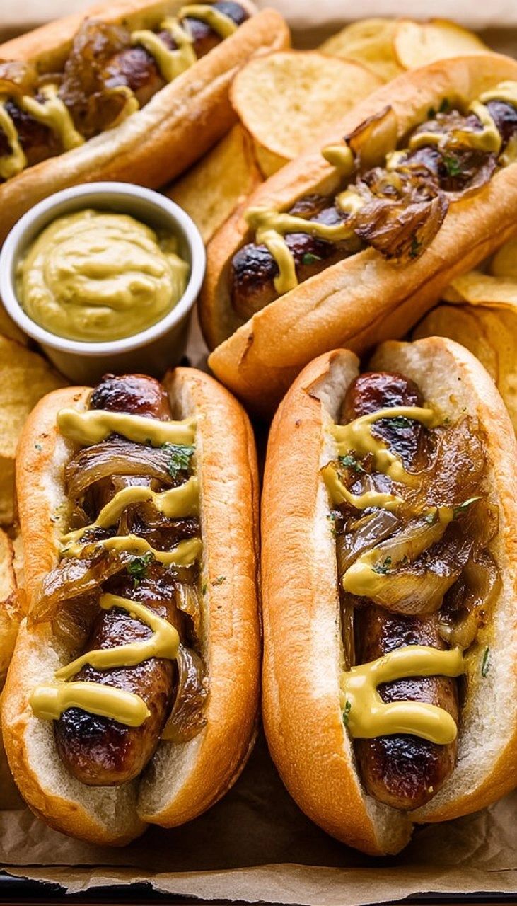 Slow Cooker Beer and Garlic Brats