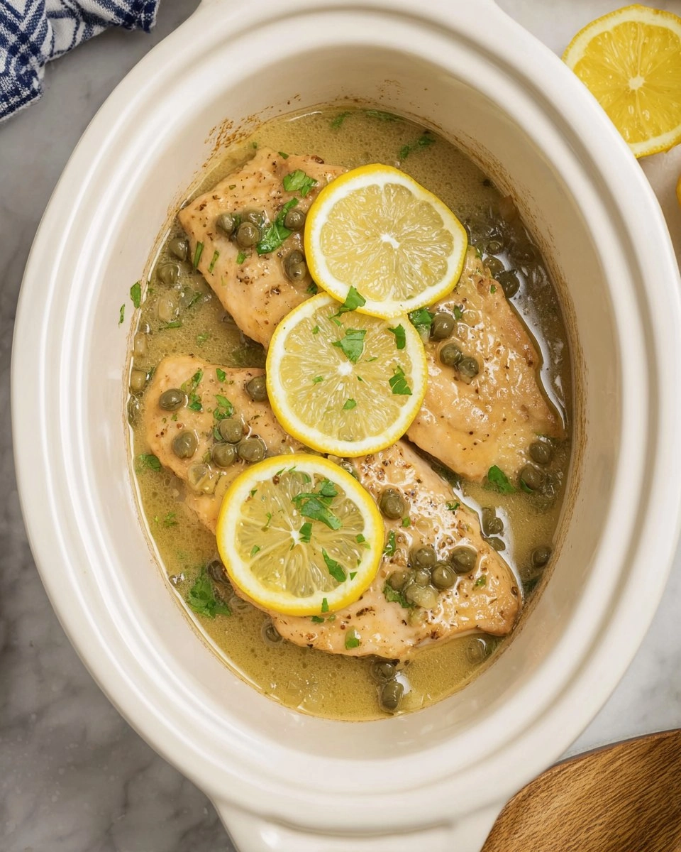 Slow Cooker Chicken Piccata