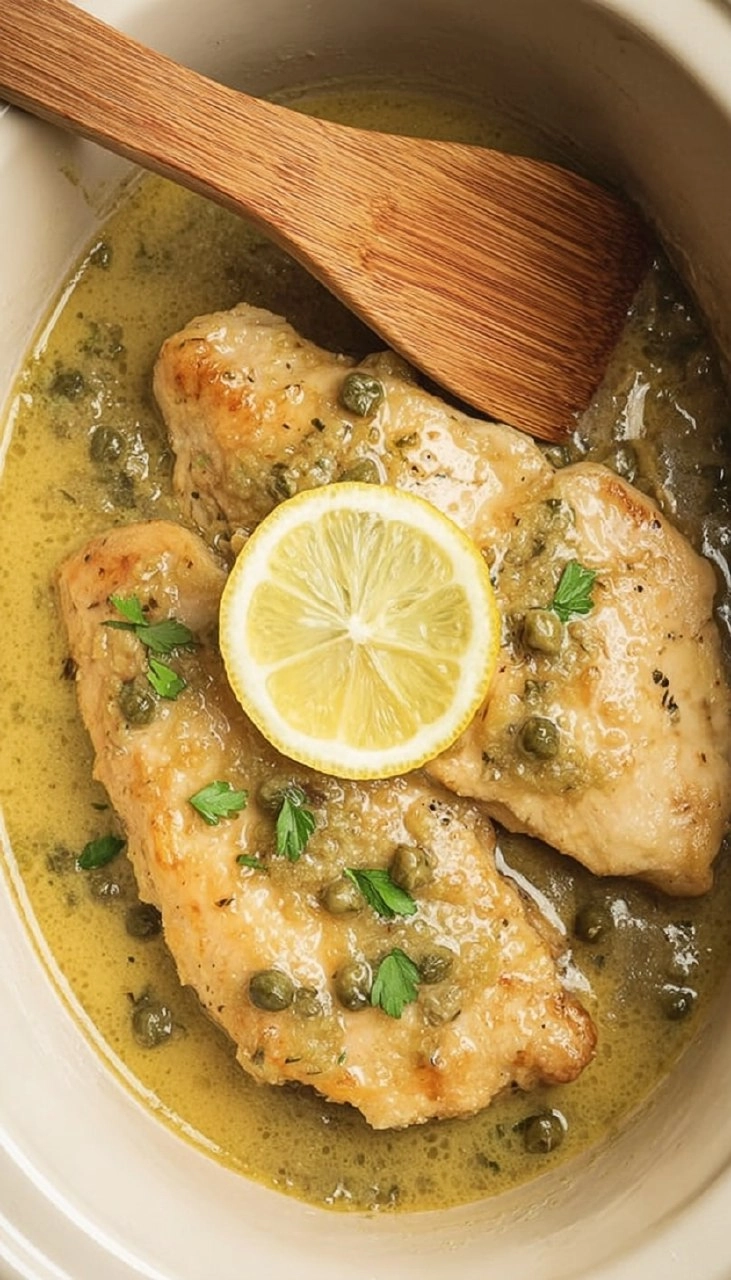 Slow Cooker Chicken Piccata
