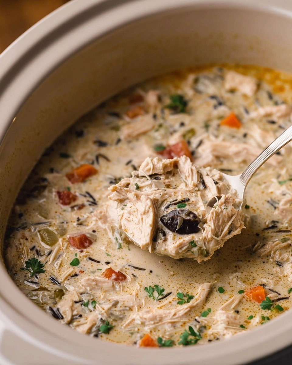 Slow Cooker Chicken Wild Rice Soup