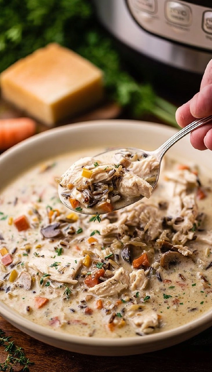 Slow Cooker Chicken Wild Rice Soup