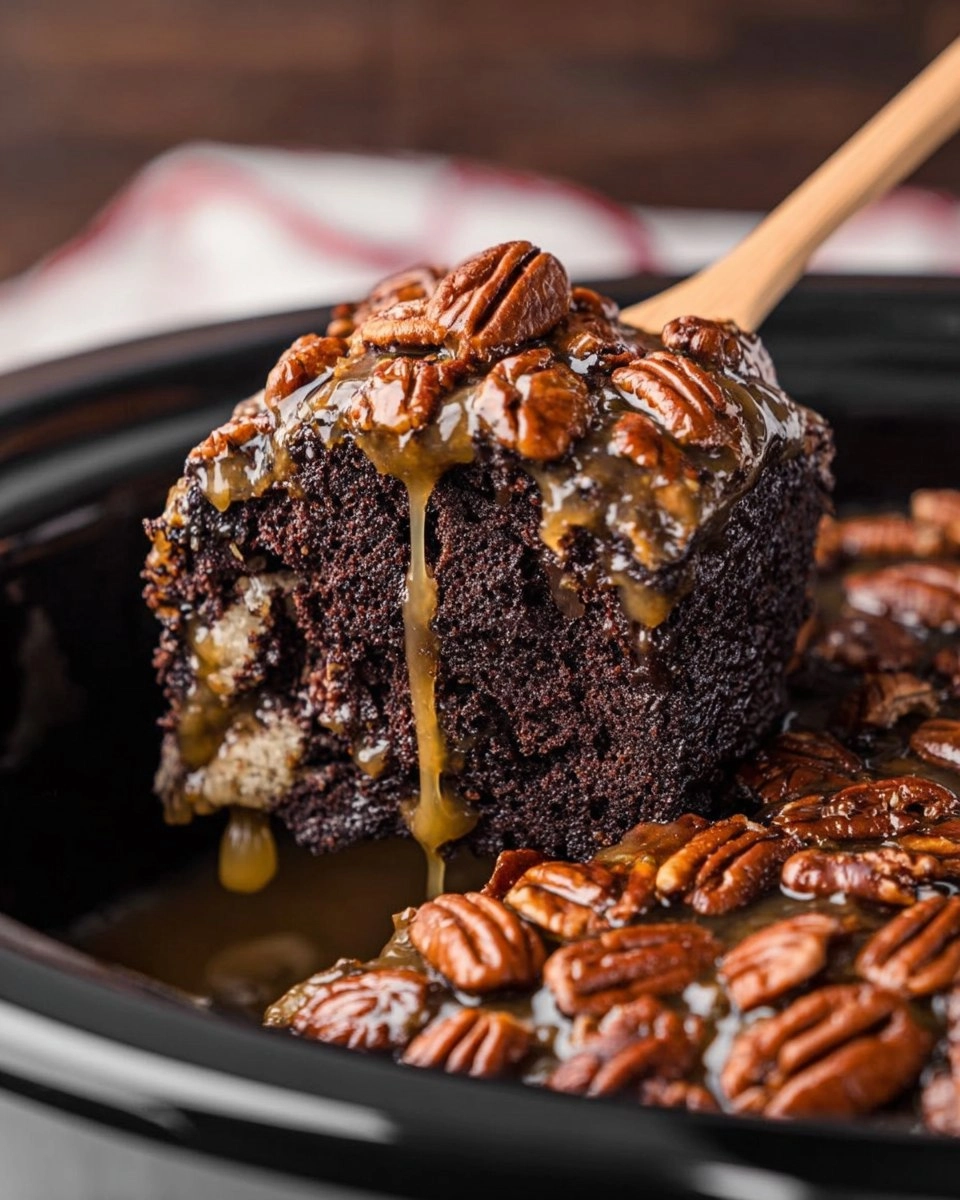 Slow Cooker Turtle Cake