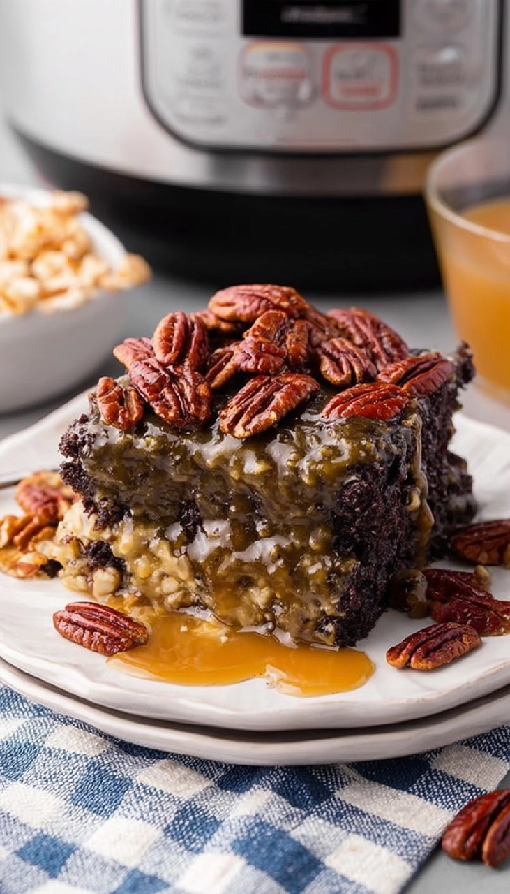 Slow Cooker Turtle Cake