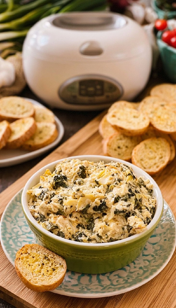 Crab Spinach Artichoke Dip