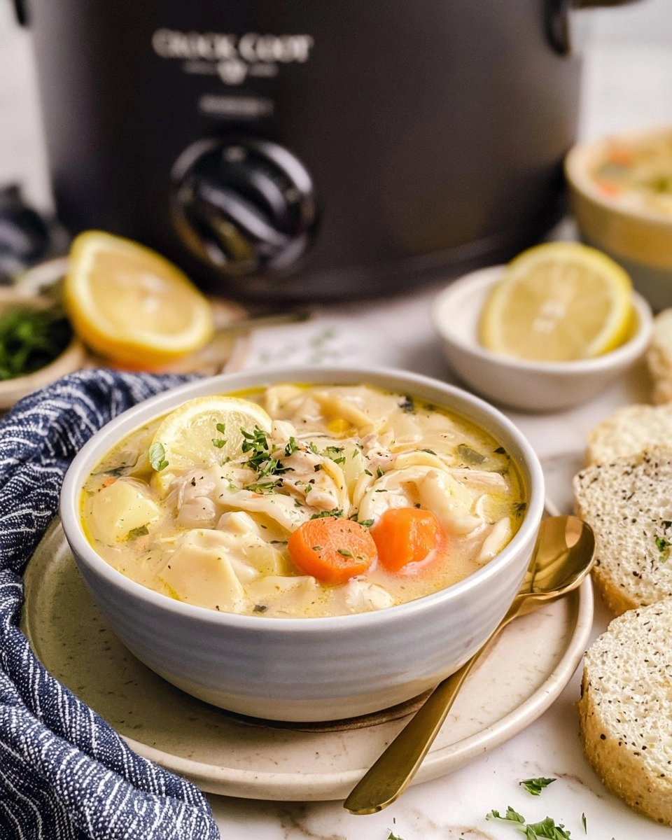 Easy Slow Cooker Chicken Noodle Soup