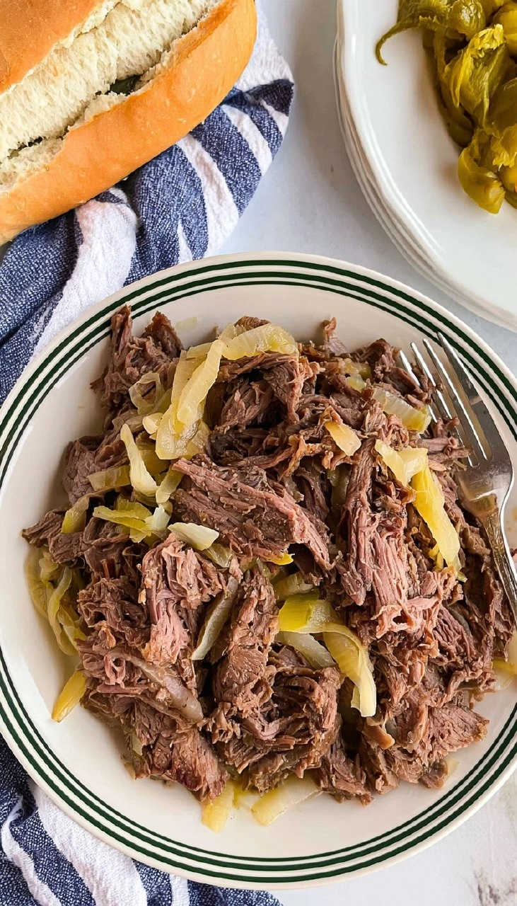 Easy Slow Cooker Italian Beef