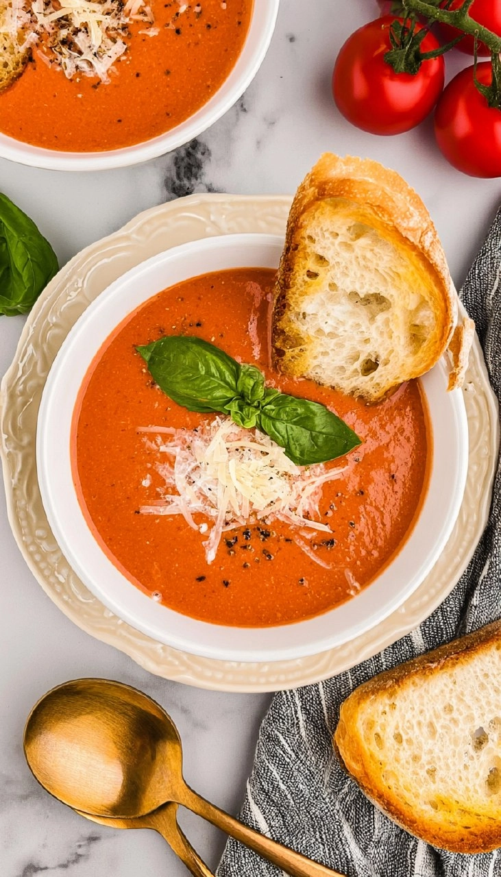 Homemade Slow Cooker Tomato Soup