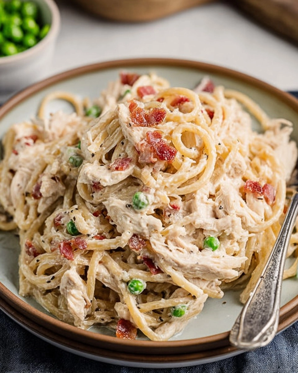 Slow Cooker Chicken Carbonara