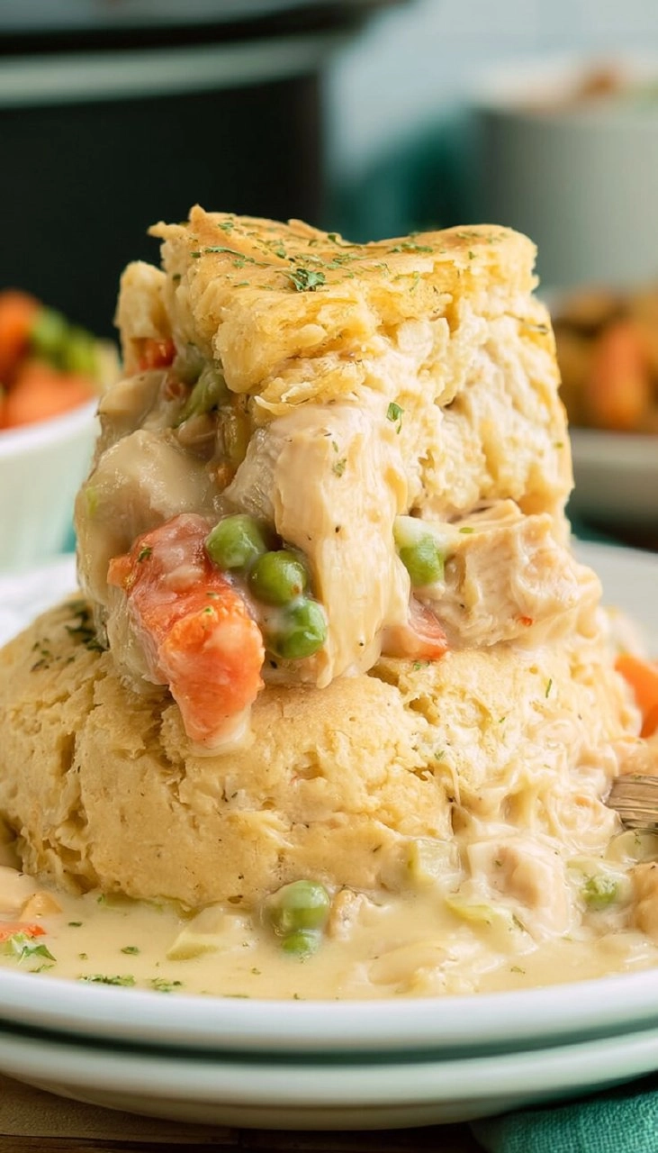 Slow Cooker Chicken Pot Pie