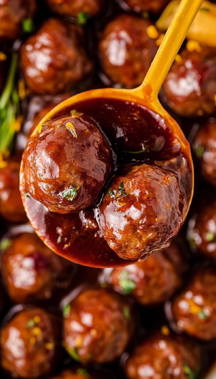 Slow Cooker Cranberry Meatballs