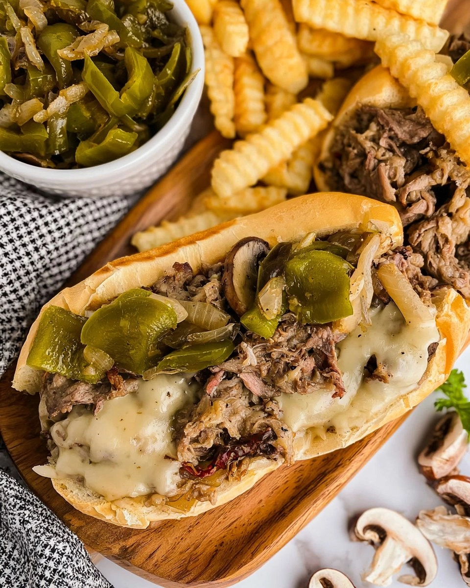 Slow Cooker Philly Cheesesteaks