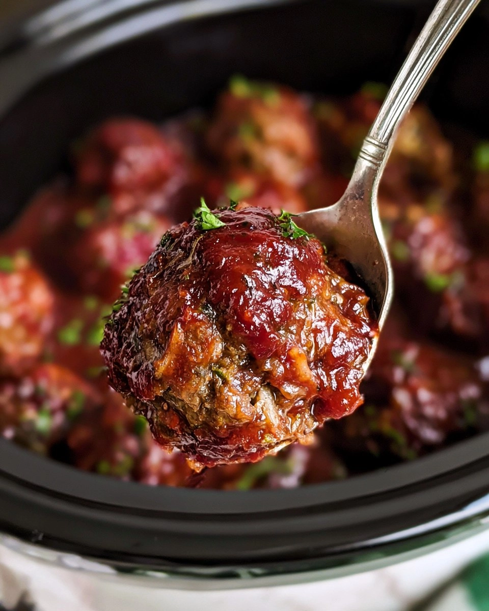 Slow Cooker Porcupine Meatballs