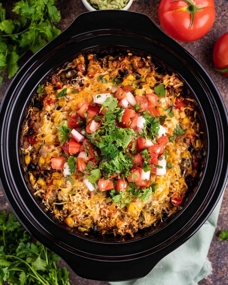 Slow Cooker Taco Casserole