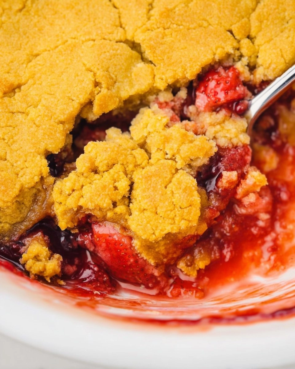 Strawberry Rhubarb Dump Cake