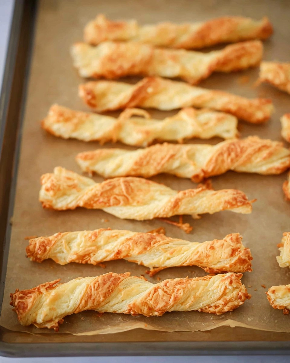 Cheese Twists with Puff Pastry