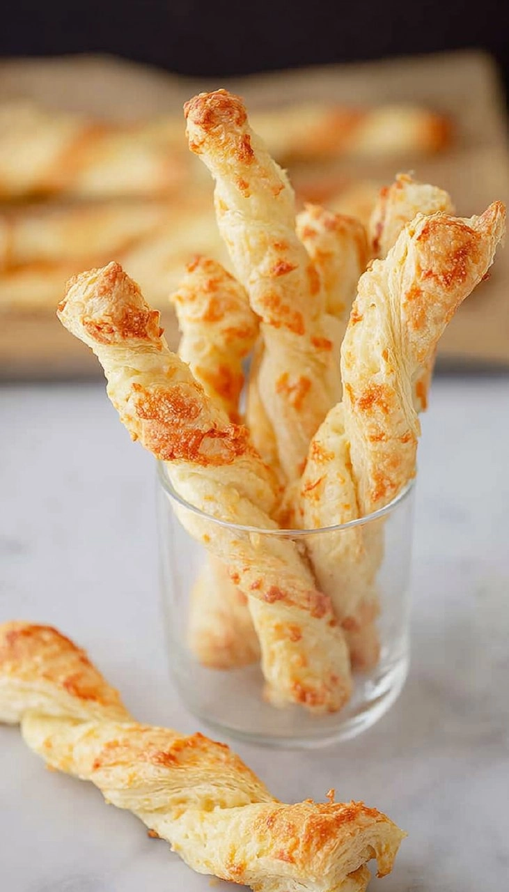Cheese Twists with Puff Pastry