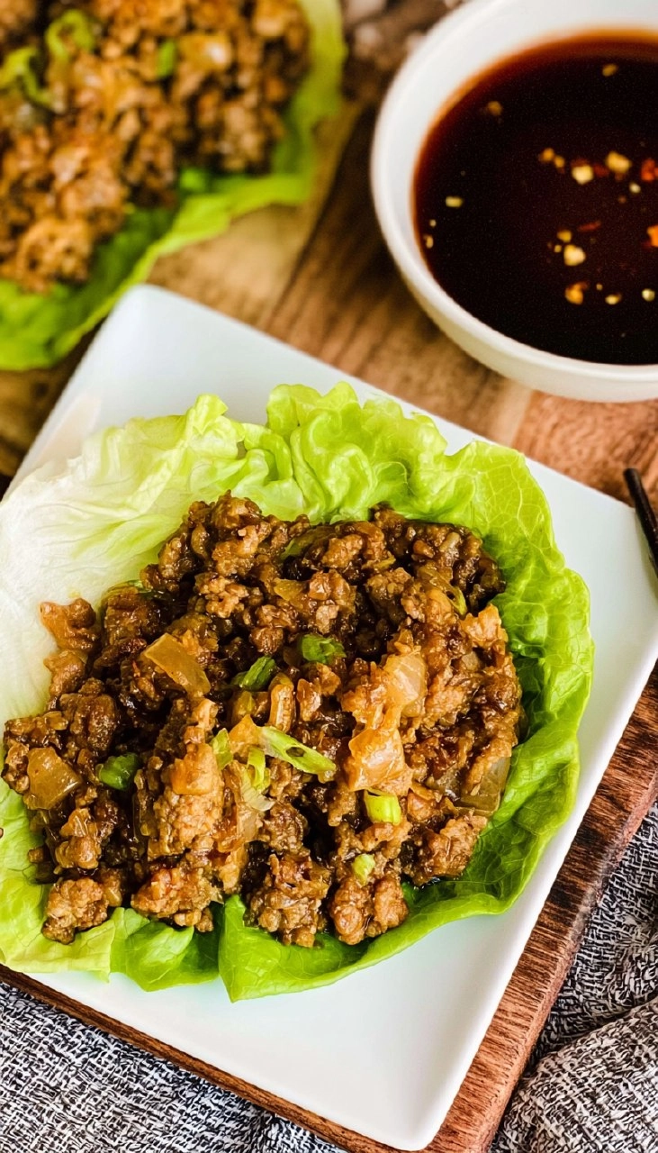 Easy Ground Pork Lettuce Wraps Using The Slow Cooker