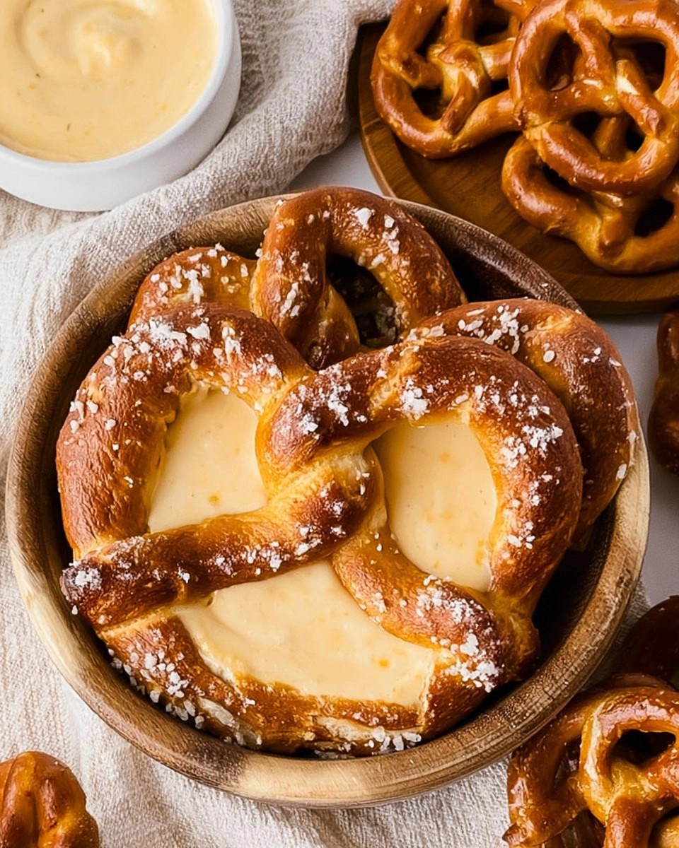 Easy Pretzel Cheese Dip in the Slow Cooker
