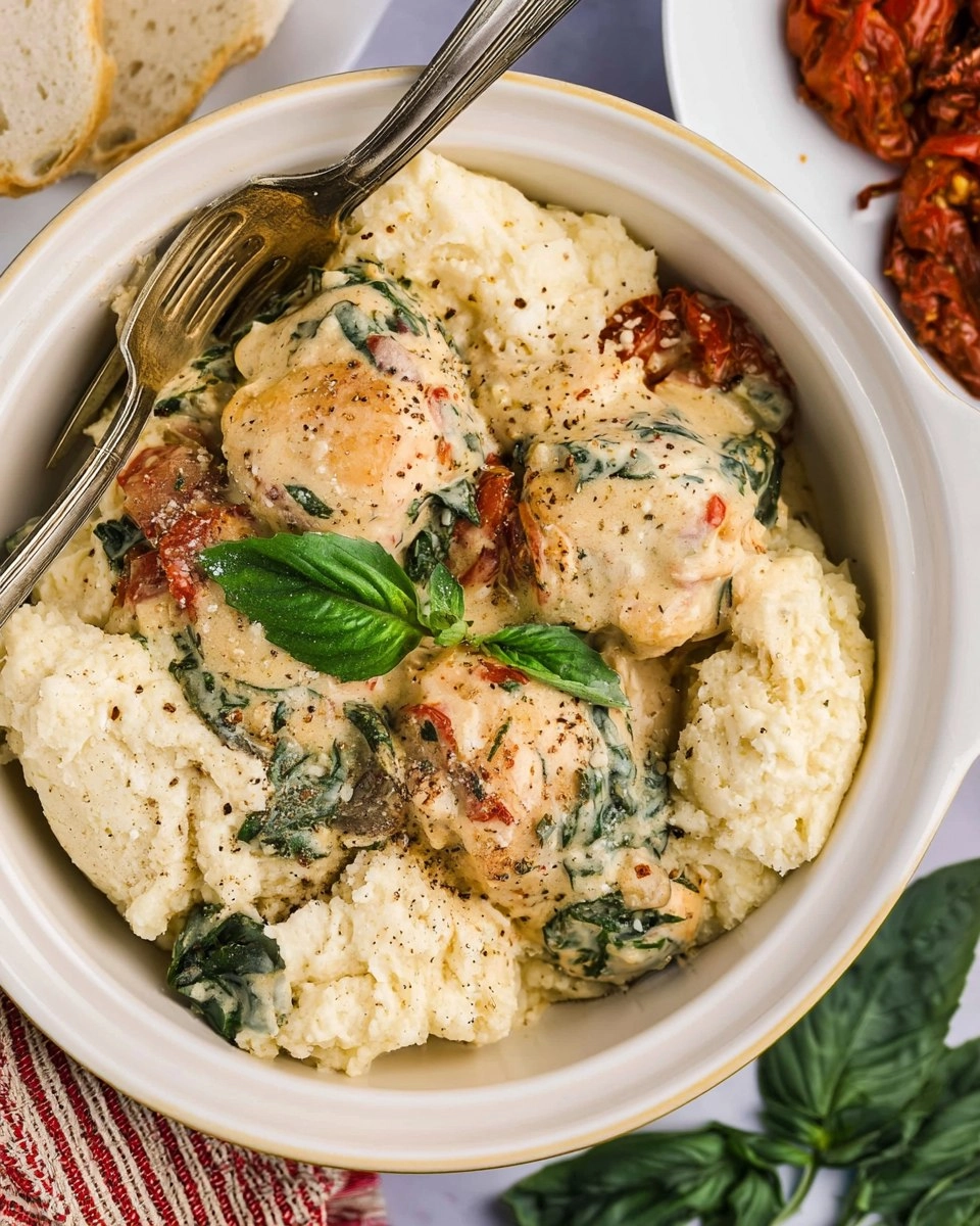 Easy Slow Cooker Tuscan Chicken