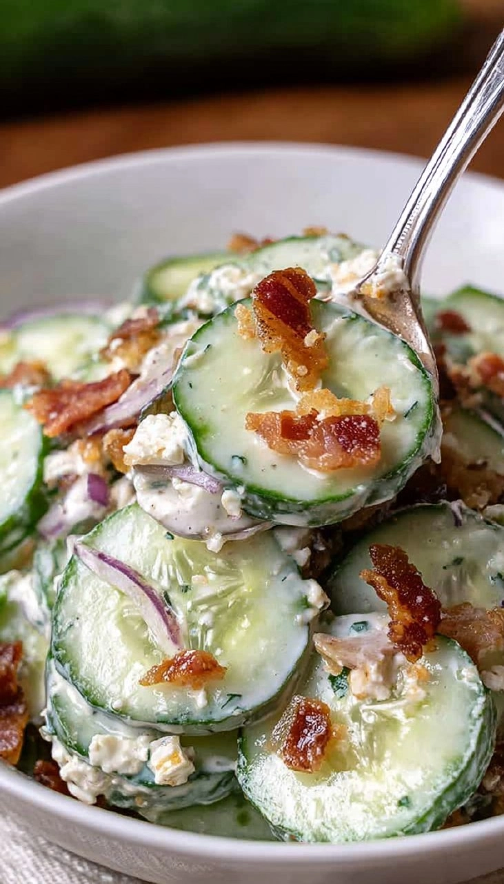 Jalapeno Popper Cucumber Salad