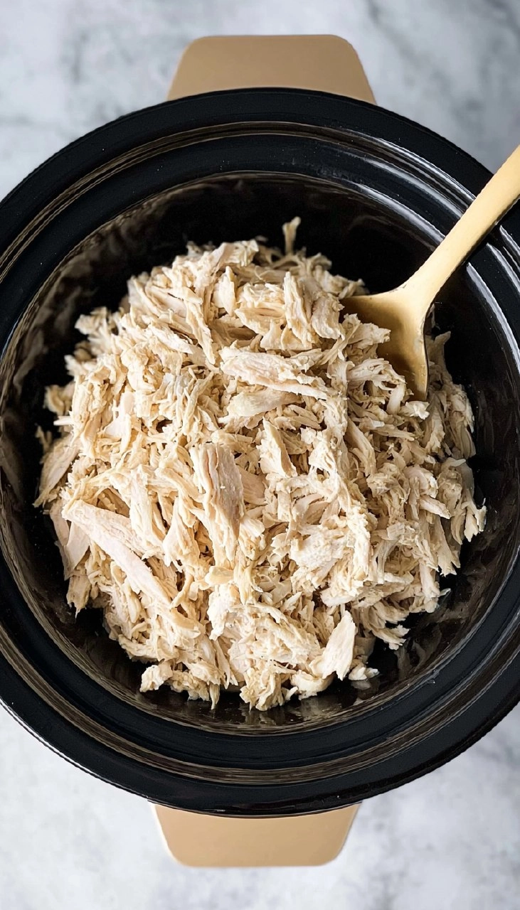 Simple Slow Cooker Shredded Chicken