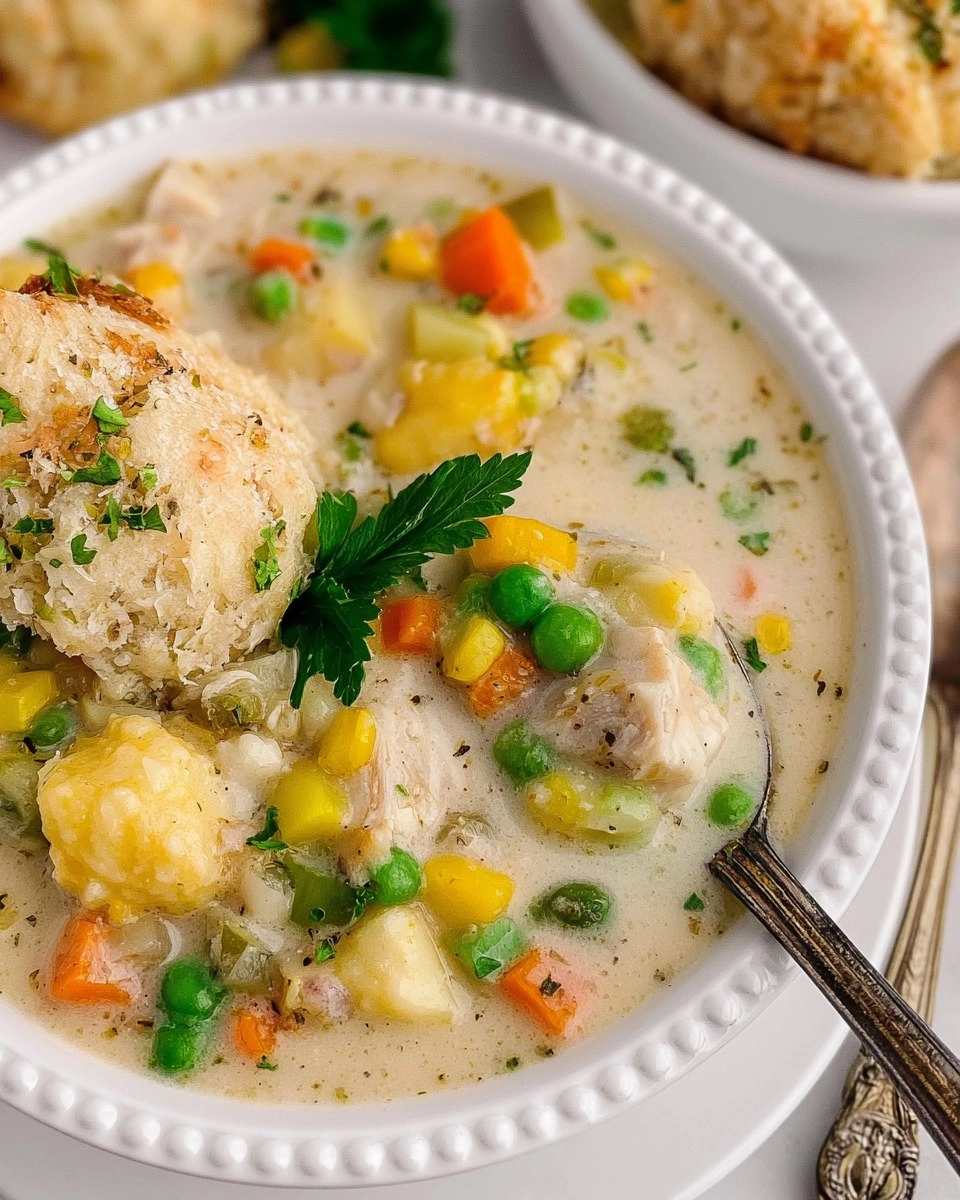 Slow Cooker Chicken Pot Pie Soup