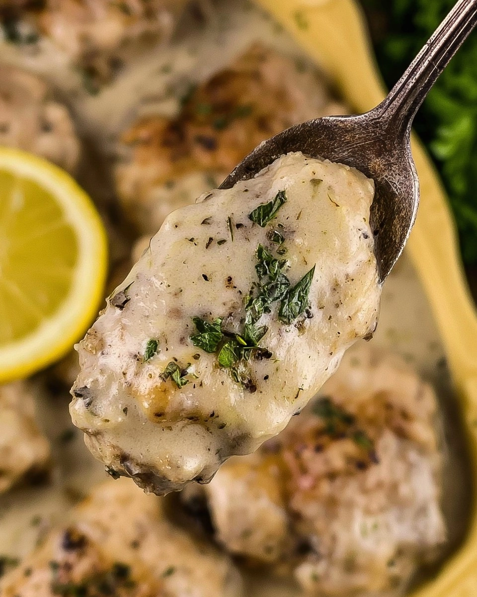 Slow Cooker Chicken Thighs With A Creamy Lemon Sauce