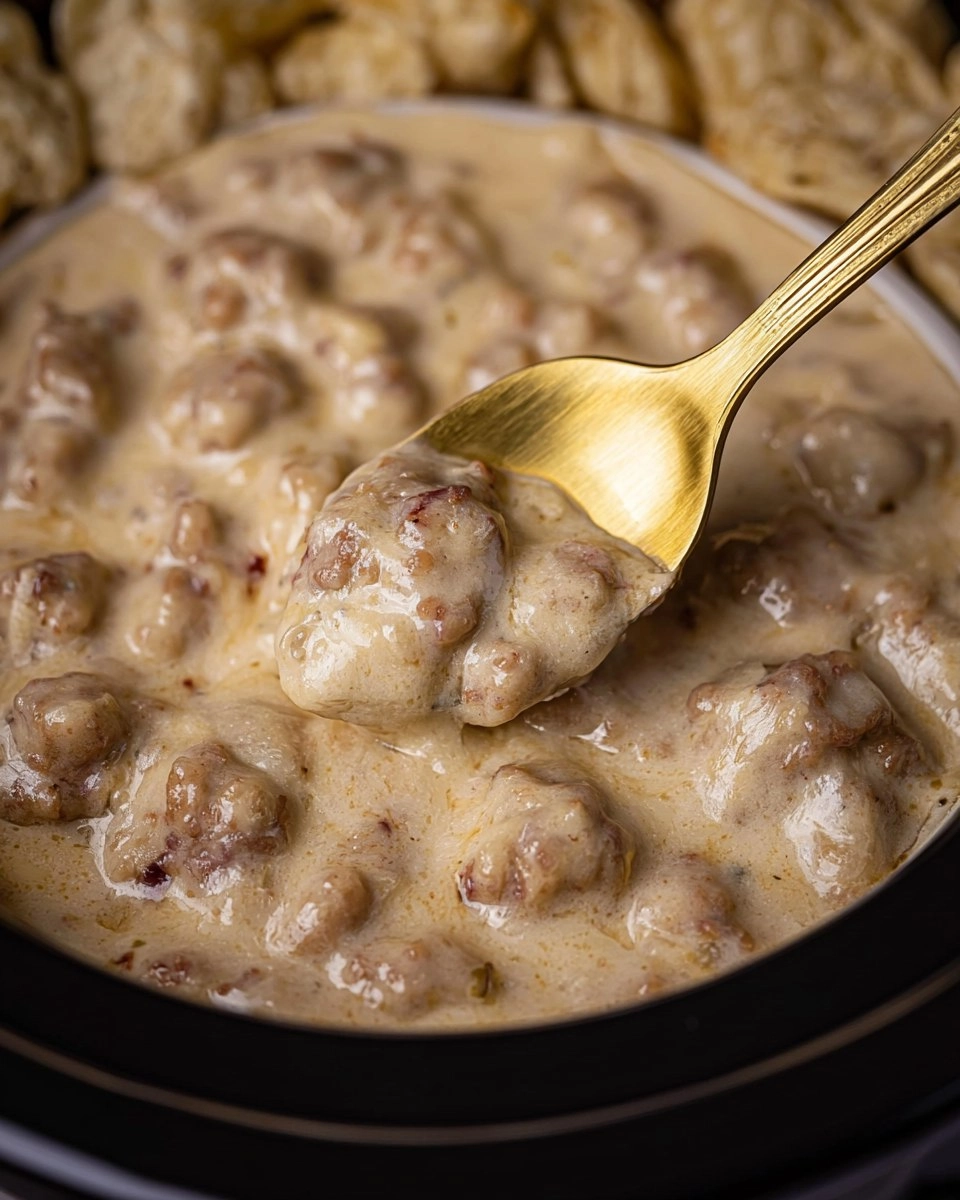 Slow Cooker Sausage Cheese Dip