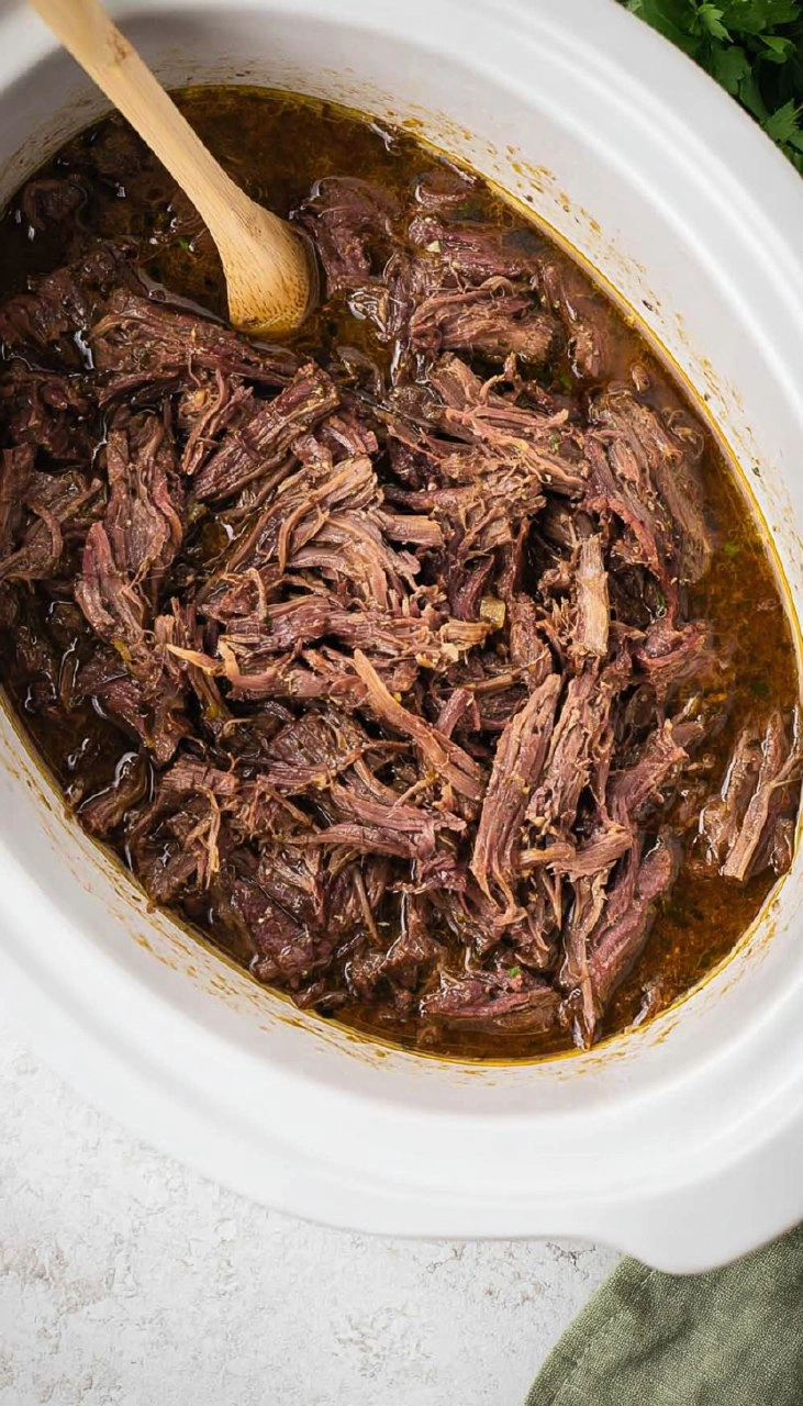 Slow Cooker Shredded Beef