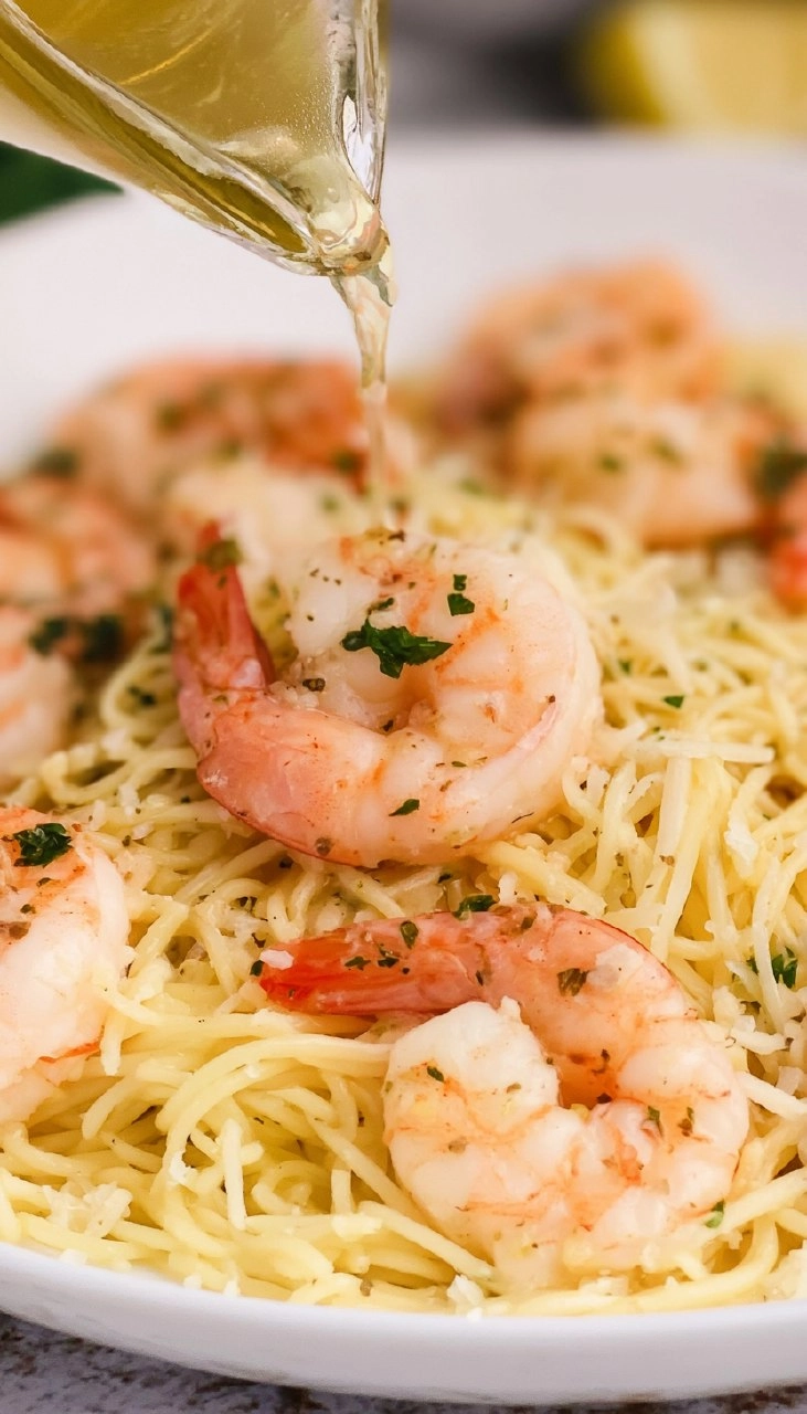 Slow Cooker Shrimp Scampi