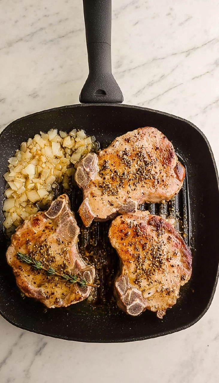 Slow Cooker Smothered Pork Chops