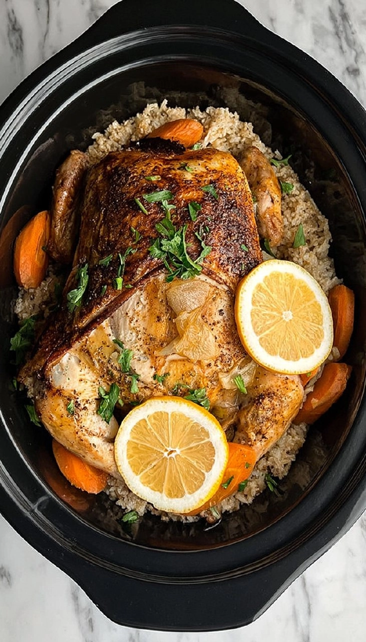 Slow Cooker Whole Chicken