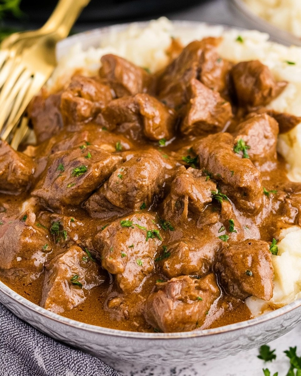 Tender Slow Cooker Steak Bites