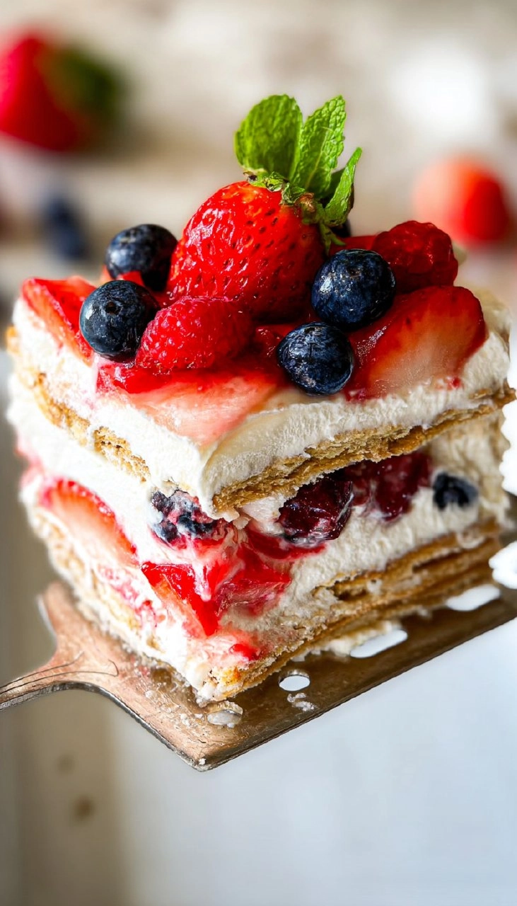 Berry Icebox Cake