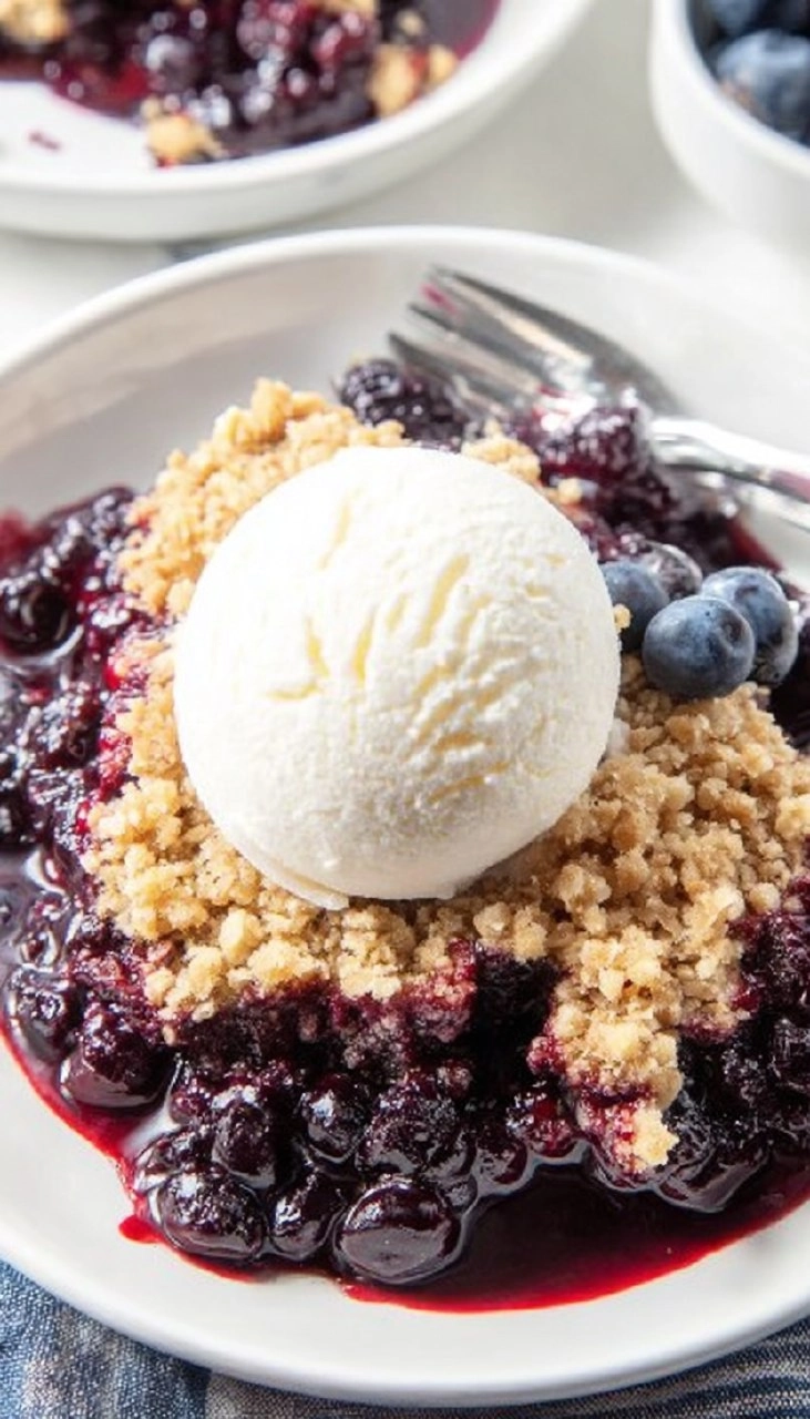 Easy Blueberry Crisp