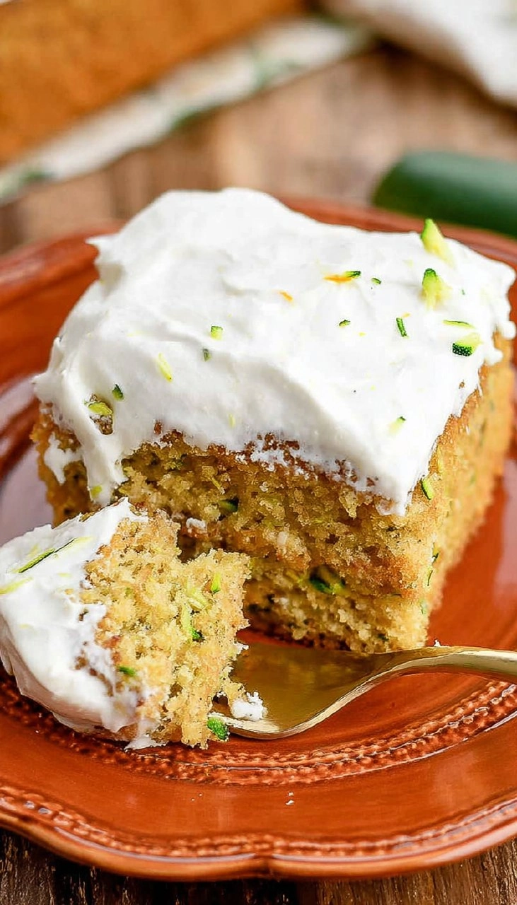Easy Zucchini Cake With Cream Cheese Frosting