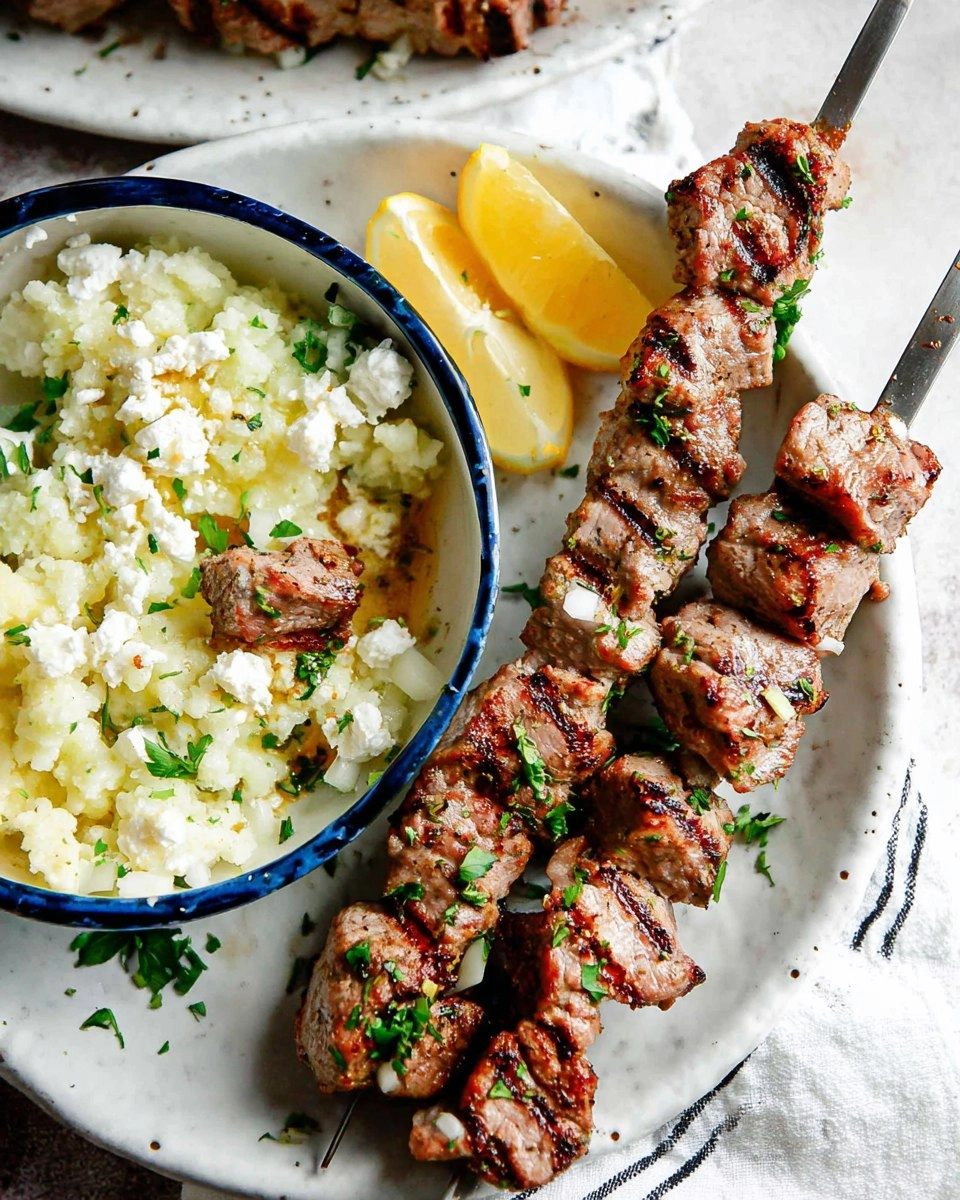 Greek Pork Souvlaki Skewers