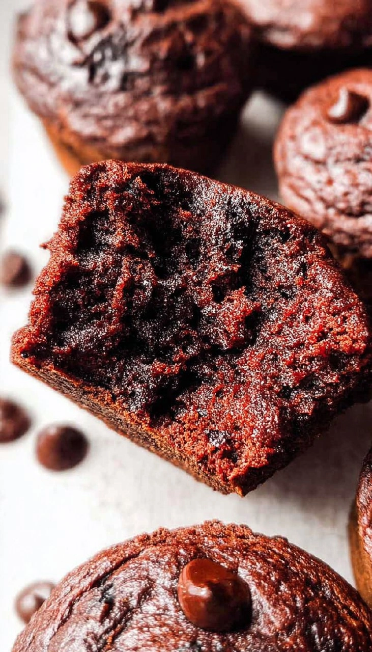 Healthy Chocolate Zucchini Muffins (Gluten Free, Paleo)