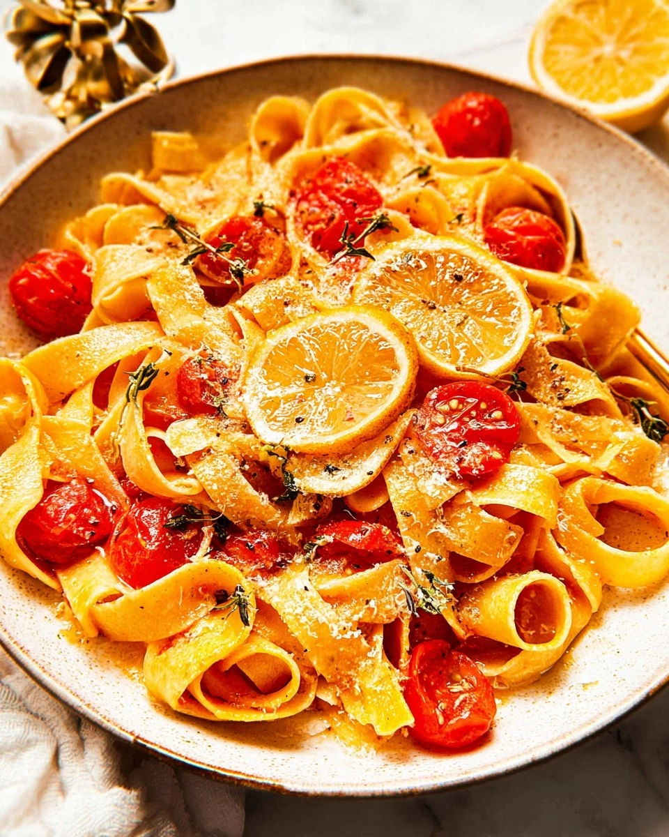 Lemony Cherry Tomato Pasta