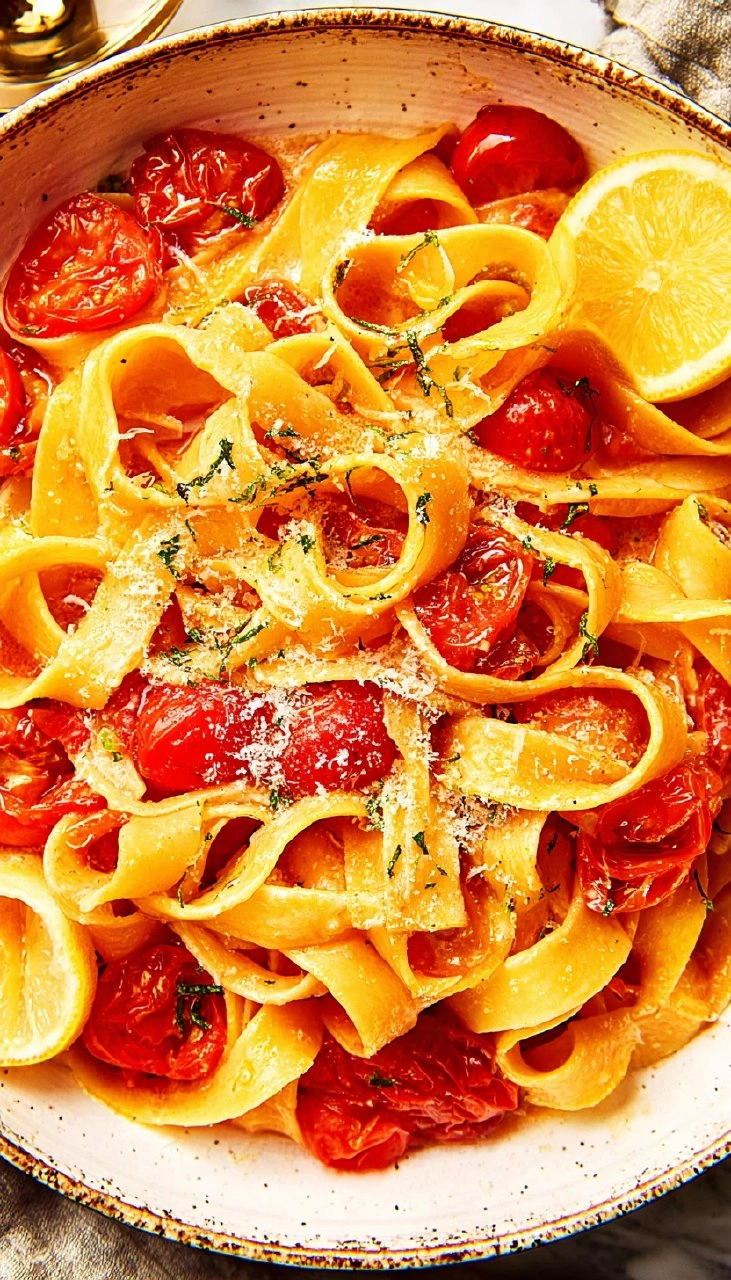 Lemony Cherry Tomato Pasta