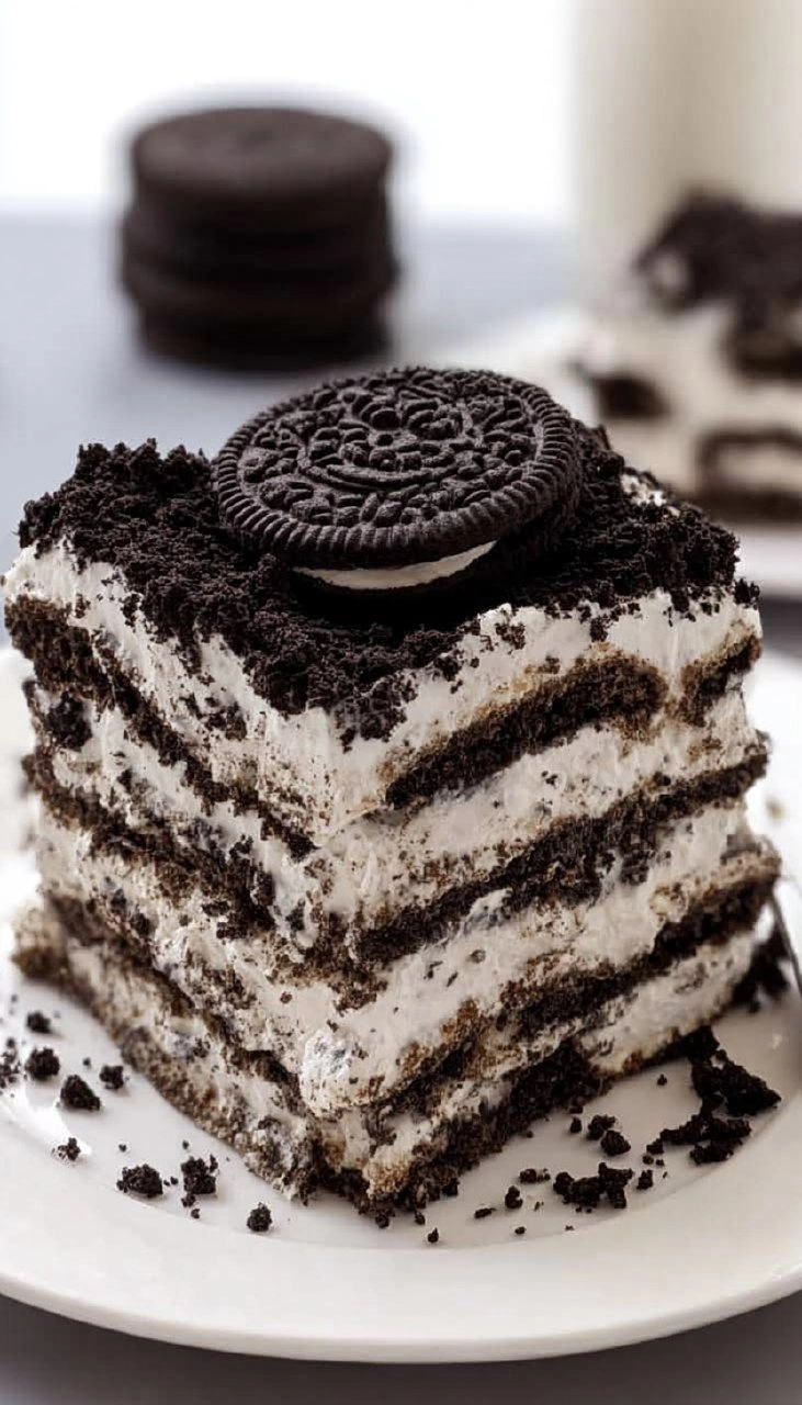 Oreo Icebox Cake