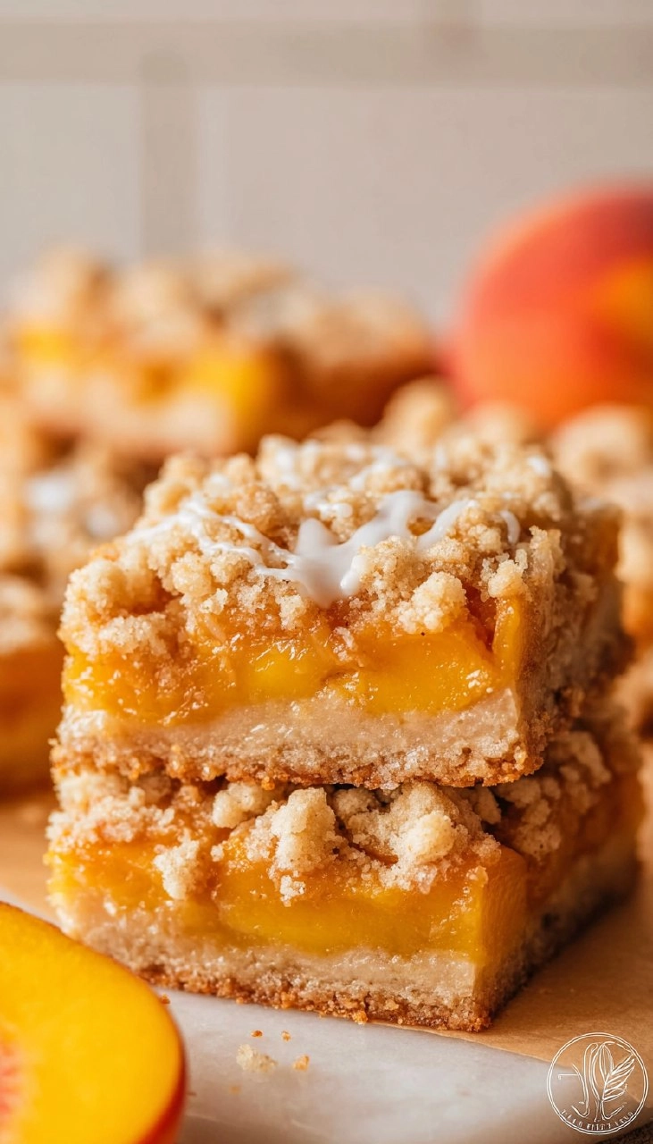 Peach Crumb Bars