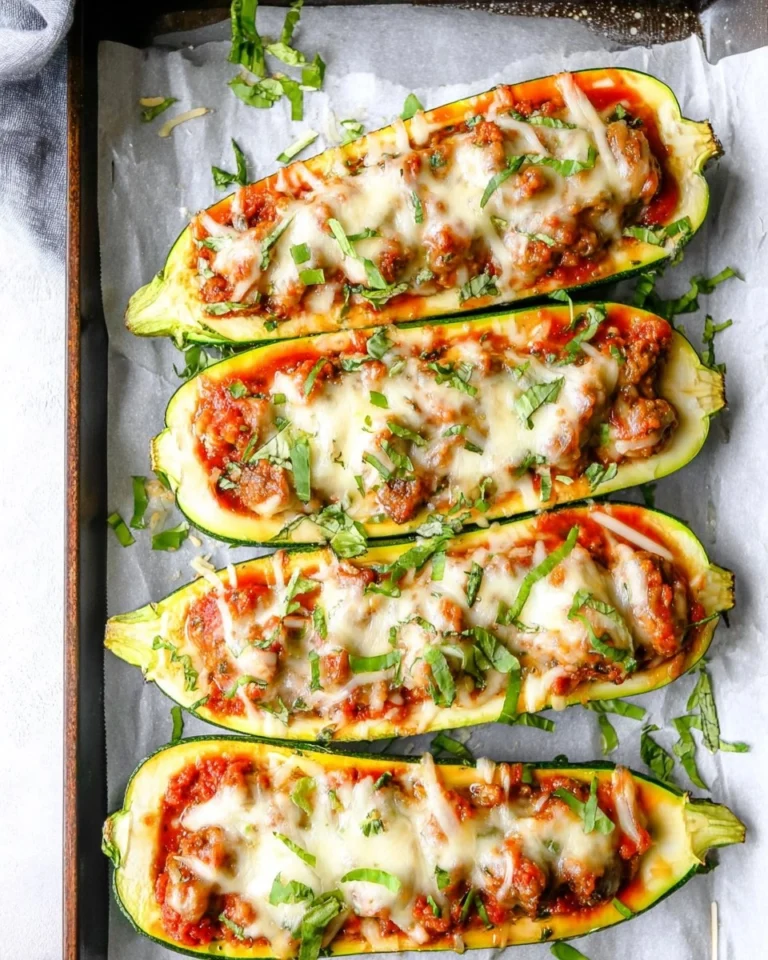 Sausage-Stuffed-Zucchini-Boats-Recipe