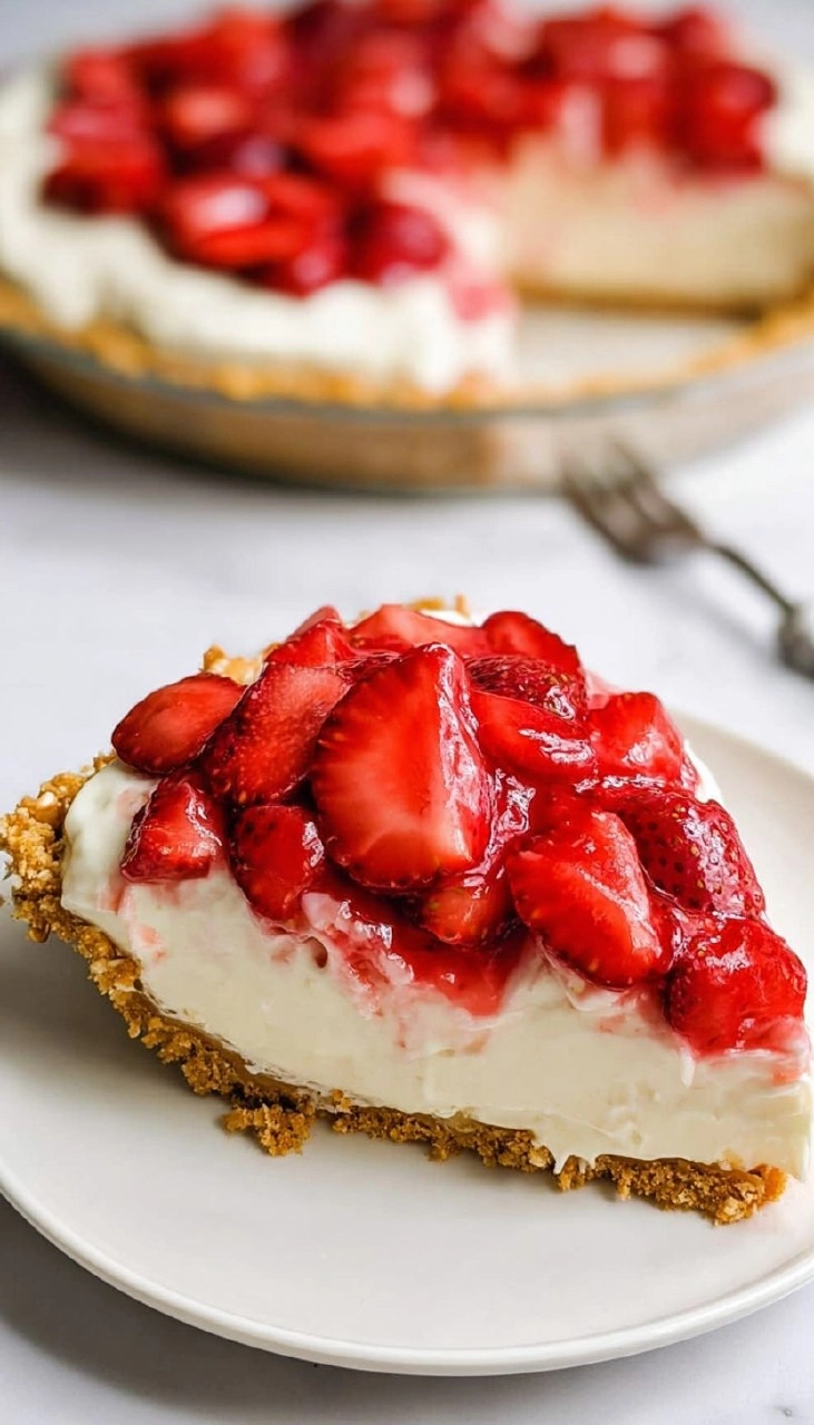 Strawberry Pretzel Pie
