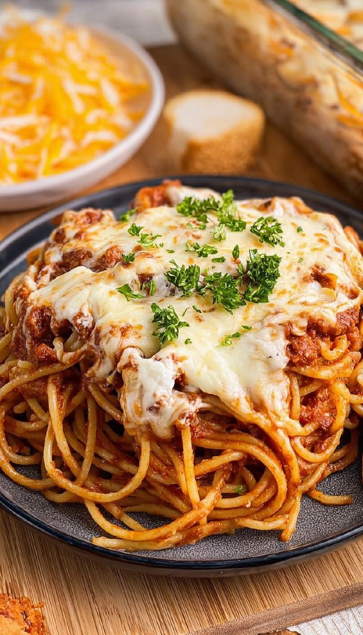 Baked Spaghetti with Cream Cheese