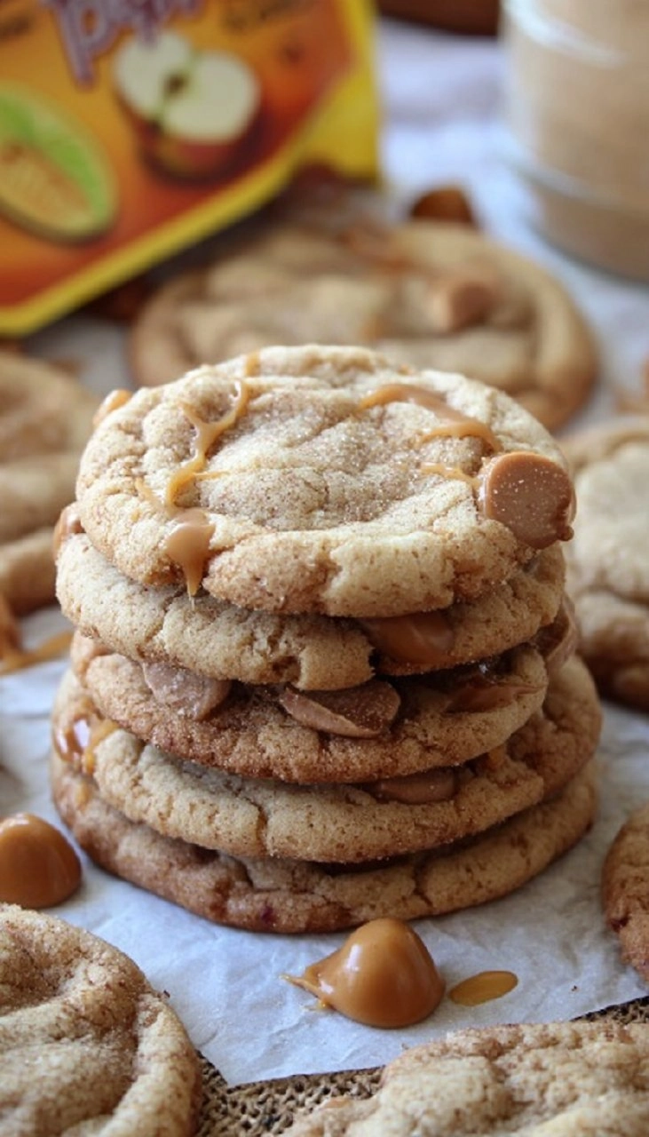 Caramel Apple Cider Cookies